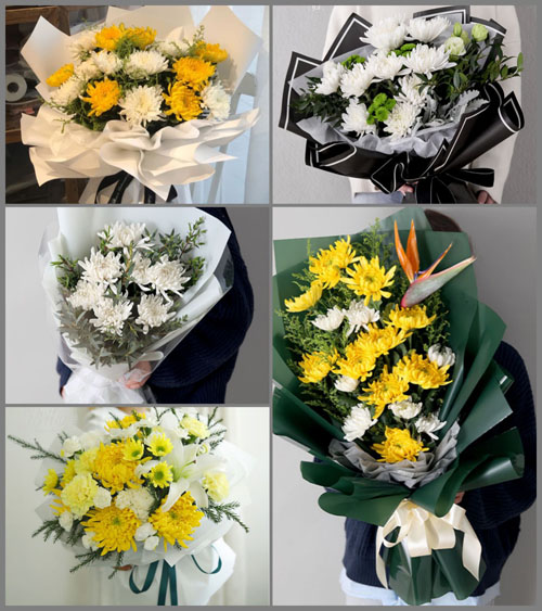 广东梅州市平远县白事花束代送